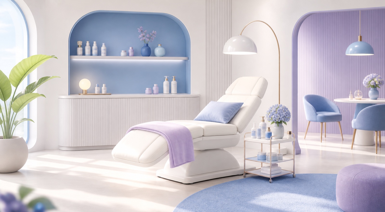 Illustrated aesthetics clinic