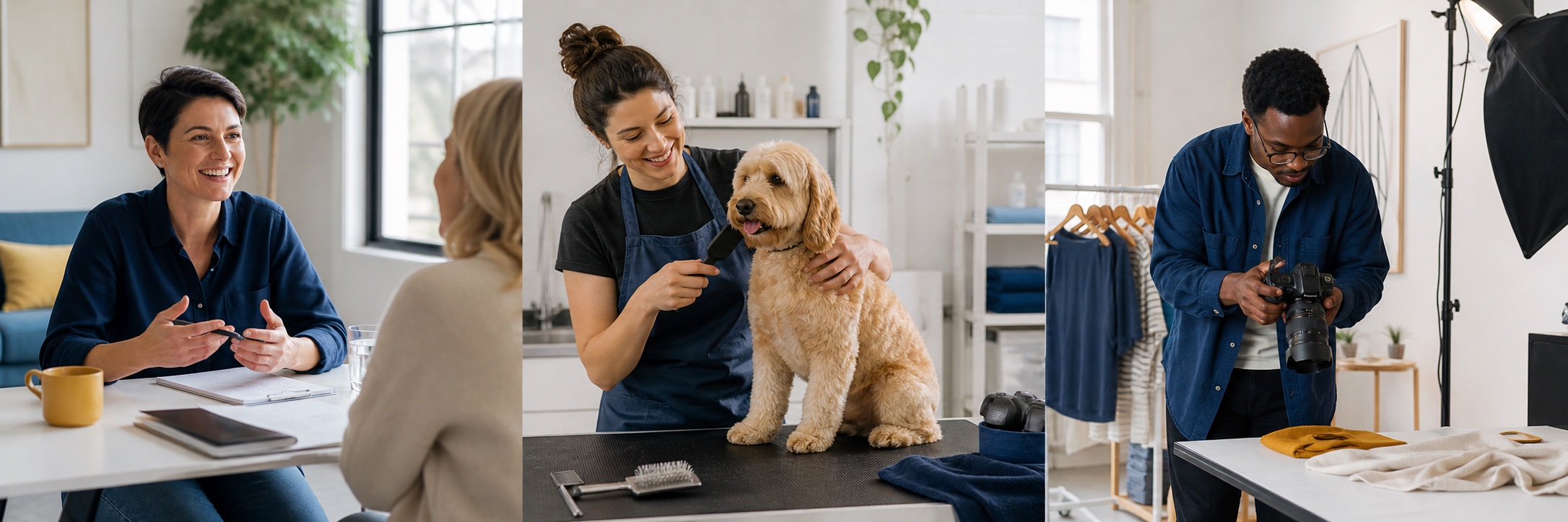 Professional, pet and creative services