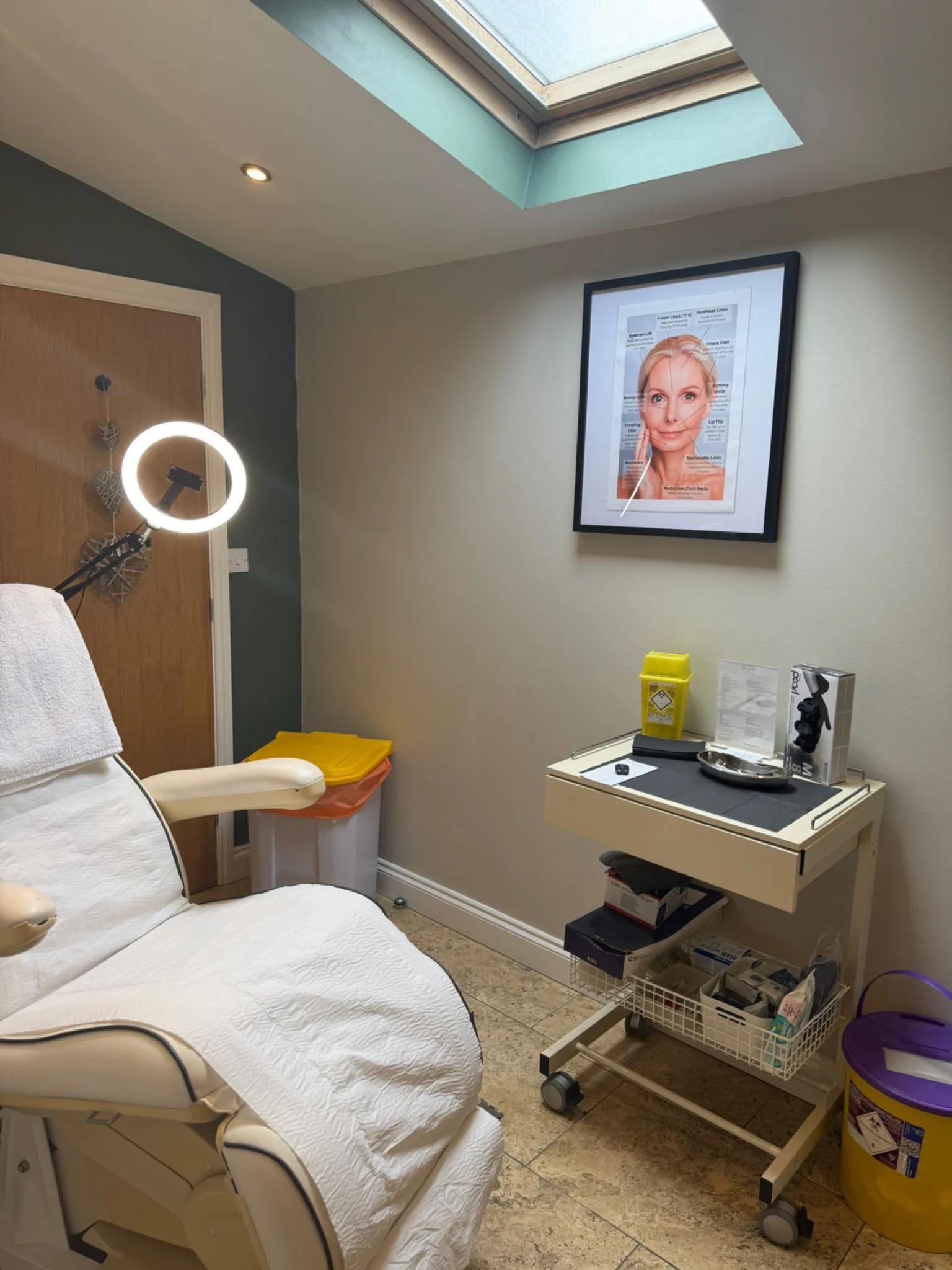 Inside the private Formby treatment room